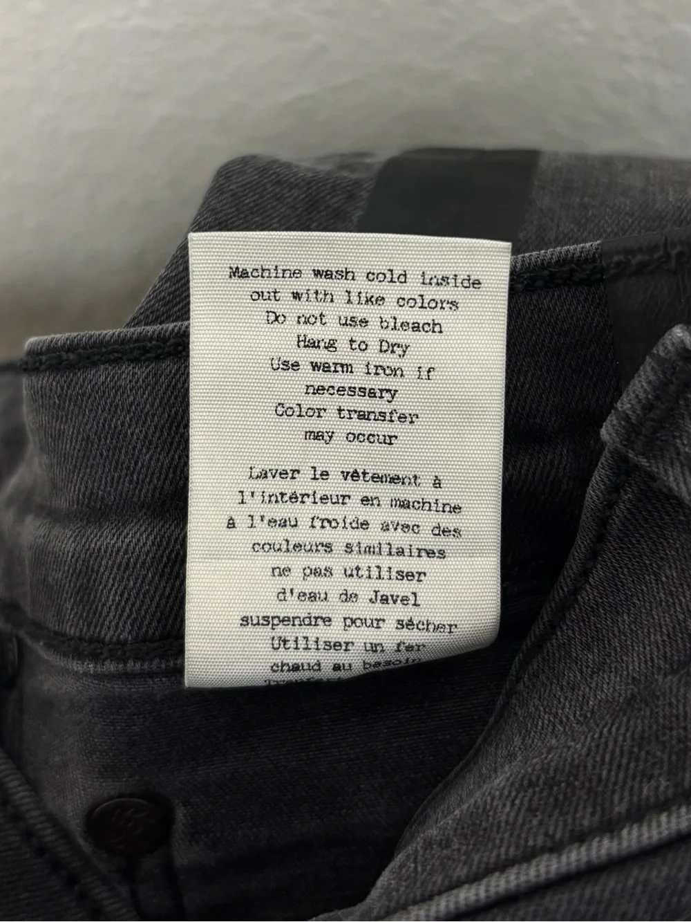rag & bone washed black